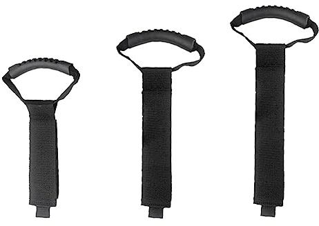 Förvaringsbälte, robust kardborreband, bärrem och organisatör med, robust, justerbara remmar av svart nylon för poolslangar, trädgårdsslangar, kablar