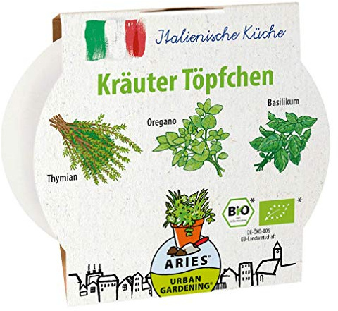 ARIES Urban Gardening Kräutertöpfe - Italienische Kräuter