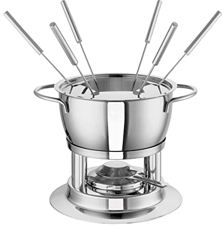 Rohe Fonduetopf Fiona aus Edelstahl hergestellt, mit einem Volumen von: 2,20 l, in der Größe: 18cm, 208271-18, Silber