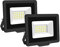PICAA Projecteur LED Exterieur,2PCS 20W Projecteur Exterieur,IP66 Etanche 2000LM Spot LED Extérieur Puissant, Lumières d'inondation.pour jardin, Garage,Patio,Grange,Cour (3500K Blanc Chaud, 20W)