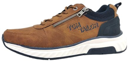 Tom Tailor Herren 5380140007 Sneaker, Cognac, 42 EU