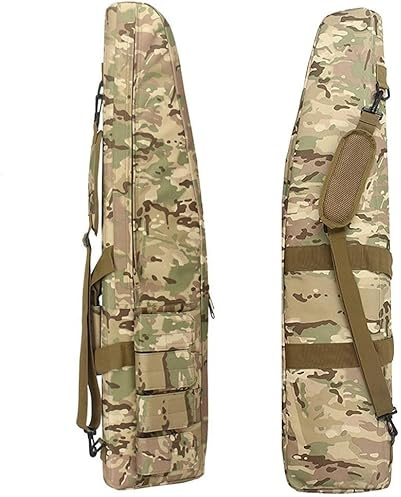 Tactical Long Rifle Bag, Tactical Gun Bag for M249 Military Army, Soft Padded Air Rifle Gun Case Carry Bag with Shoulder Strap, Tactical - Outdoor Carbine Padded Pistol Shotgun Airsoft Cases B,75CM