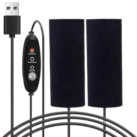 Manopole Riscaldate Per Scooter Elettrico - Manopole Riscaldanti Regolabili, Design Termoretraibile Antiscivolo | Coperture Per Impugnature Riscaldate Tramite USB, Kit Di Riscaldamento Rapido Per Moto