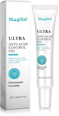 Crema Idratante alla Niacinamide, Crema Anti-Imperfezioni, Gel Idratante Anti-Lucentezza, Regola la Produzione di Sebo, Leggera, Non Grassa, 20g