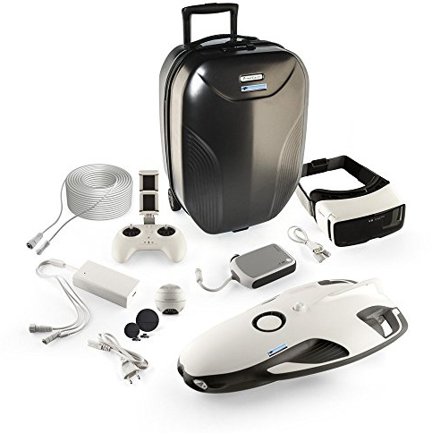 Power Vision PowerRay Wizard, Drone Submarino PowerRay Wizard Con Camara 4k para pesca de precisión y reportajes acuáticos, Blanco