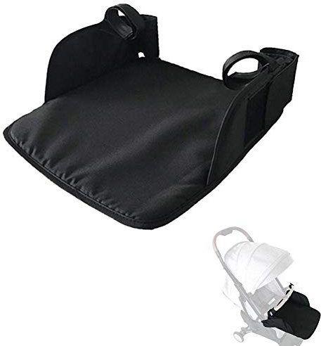 Reposapiés universal para cochecito de bebé, con pedal de asiento extendido, accesorio para cochecito de bebé, 35 x 30 cm, color negro