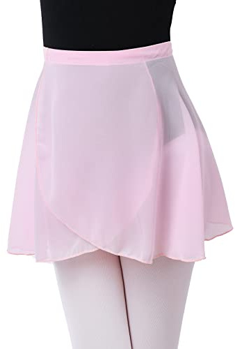 tanzdunsje Falda de Abrigola de Ballet Danza, Gasa para Ballet, Corbata de Cintura Ajustable de Gasa para niñas niños y Mujeres