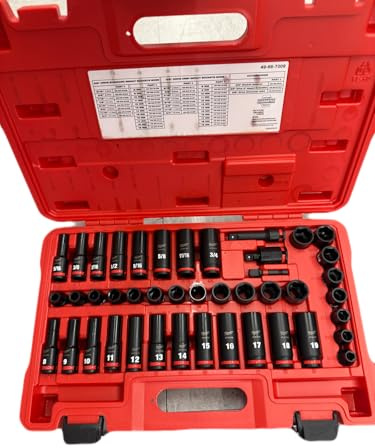Milwaukee Electric - 43PC IMP Duty 3/8DR SAE Metric DP 6-PT Socket SE