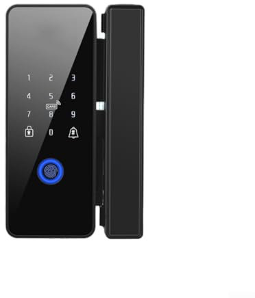 Serrure de porte intelligente en verre, serrure électronique biométrique à empreintes digitales avec bit virtuel mot de passe pour la maison et le bureau