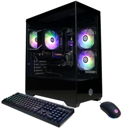 CyberPowerPC Gamer Xtreme Gaming PC, Intel Core i5-14400F 2.5GHz, GeForce RTX 5060 8GB, 16GB DDR5, 1TB PCIe 4.0 SSD, WiFi Ready & Windows 11 Home (GXiVR8060A47)