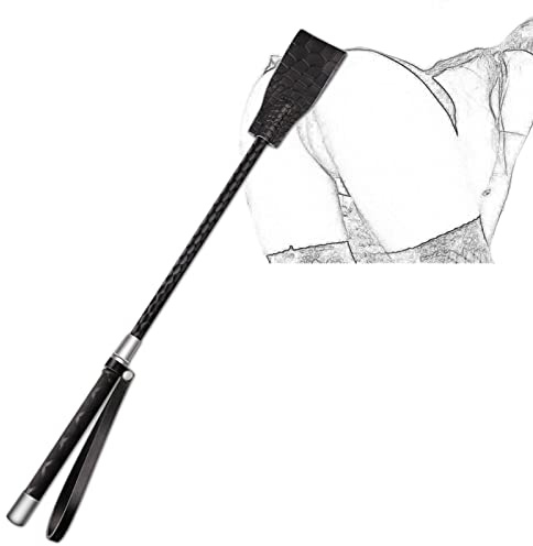 TRQOYTU Frustino SM Frusta Per Cavallo Pelle Bovina Fustigatore Erotico Pagaia Lunga BDSM Bondage Sculacciate Frustino Da Equitazione Gioco Di Ruolo Erotico Flirtare Schiavo Giocattolo Sessuale