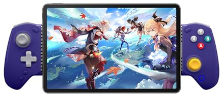 S8 Retro Blue Bluetooth Mobile Gaming Controller for iPhone15/16/17, iPad, Android Phones, Tablets, Switch 1&2, Wireless Gamepad with Hall Joystick Trigger, Customizable Back Buttons＆Free Key Mapping