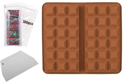 Chokladstångsform, bakform - handgjorda dessertformar - för choklad, efterrätt, kex, gelé, bröllop, fest, frys, ugn, mikrovågsugn
