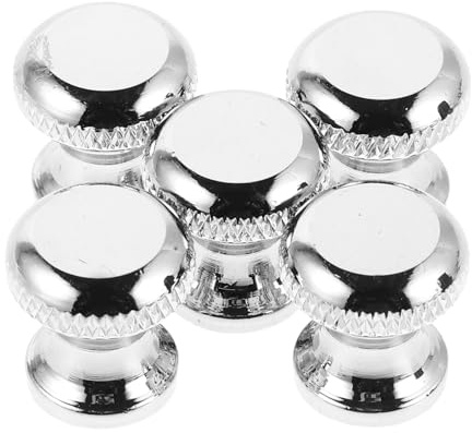 LALADEFIEE Lot de 5 boutons de moulins à poivre de 15 mm - Écrou de rechange en acier inoxydable pour moulins à poivre de cuisine manuels - Compatible avec le mécanisme de moulin à épices