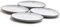 Broste Copenhagen Nordic Sand 4 Teller Set oval 22 cm sandfarben/grau/beige Dessertteller Vorspeisenteller Kuchenteller Servierteller skandinavisches Design nordisch spülmaschinengeeignet