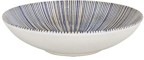 La Mediterránea S2206818 Plato Hondo, Irys Monaco Brillo Porcelana, 21 x 5.3 cm