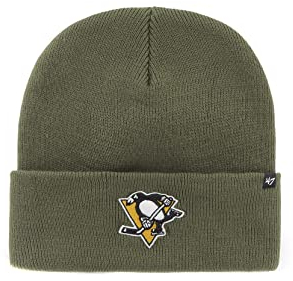 '47 Brand Beanie Pittsburgh Penguins H-HYMKR15ACE-SW Khaki, Size:OneSize