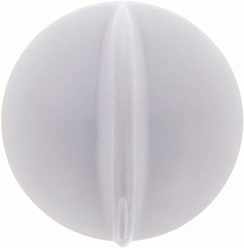 RECAMBIOS DREYMA Mando para Microondas Botón Blanco Eje 6 mm Sustitución Rápida Ajuste Plástico ABS Resistente Control Giratorio Compatible con Modelos Estándar y Moulinex Y50 Y52 Y55