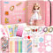 DIY Journal Set für Kinder Scrapbook & Diary Supplies Set mit A5 Notizbuch DIY Scrapbook Schreibwaren Kit Geschenk für Tweens Teens 6 7 8 9 10 11 12 Jahre alte Mädchen