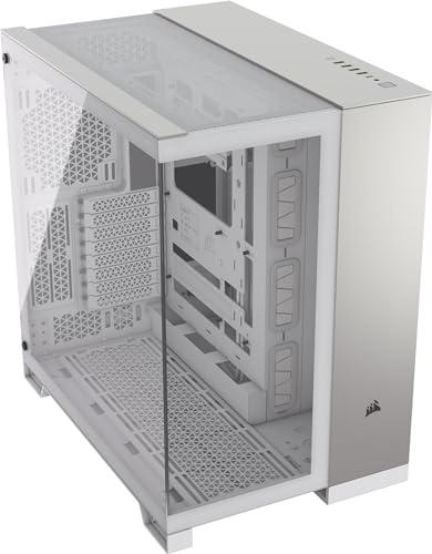 Corsair 6500X Semitorre ATX Doble Cristal Templado USB-C Blanco/Aluminio