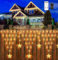 CORST 4M 196LED Außen Lichternetz mit Stecker, Outdoor Weihnachtslichterkette Garten Lichterkette für Büsche Baum Lichter netz mit Timer, wasserdicht, für Balkon,Geländer, Wand(Warm Weiss)