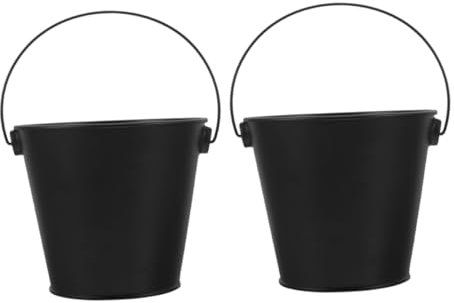 FUNOMOCYA 2stücke Grill Fetteimer Aus Metall Wiederverwendbar Kompakt Für Outdoor-Grillen Und BBQ Öl Und Fett Auffangend Leicht Zu Reinigen