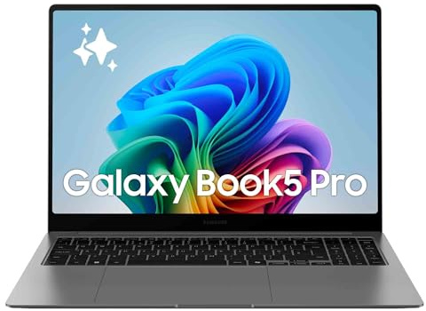 Samsung Galaxy Book5 Pro 16, Copilot+ PC, Ordinateur Portable avec IA, Processeur Intel Core Ultra 7, Mémoire 16 Go RAM, Stockage 1To, Clavier AZERTY FR, Anthracite