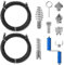 2 * 3m Desatascador Tuberias Espiral, Diámetro 12 mm, Cable Desatascador Tuberias, Desatascador Fregadero con Adaptador Manual, Herramientas para Limpieza de Tuberías para Cocina Ducha