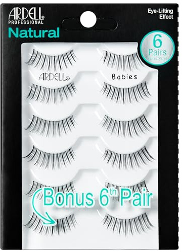 Ardell False Eyelashes Natural Lashes Babies Black - Lightweight, Short Length, Reusable Fake Lashes, 1 Pack