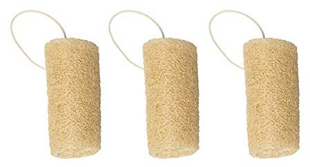Spugna di luffa naturale, spugna da doccia corpo intero esofoliante a base di luffa e lavaggio piatti multifunzione (10cm(3pcs))