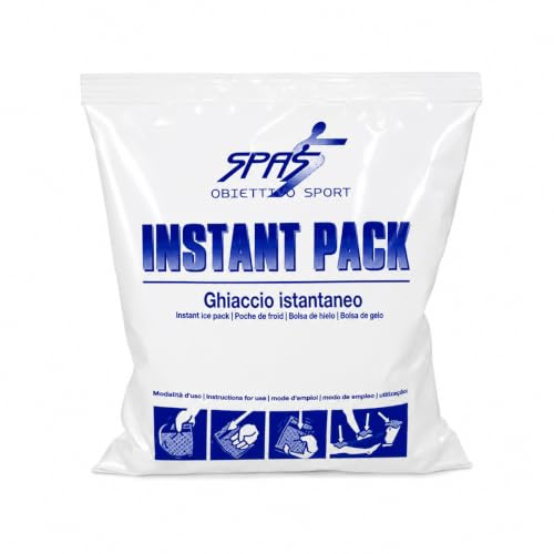 Instant Pack Ghiaccio Istantaneo Monouso – 25 Bustine in Polietilene per Sport e Applicazioni Fredde