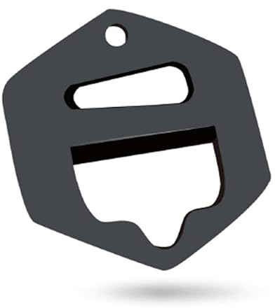 Generic Drinks Liquid E Liquid Vape Juice Bottle Opener Key Ring with Neck Chain, Shortfill Cap Opener Tool for 10 30 50 60 120 ml Bottle Cap, Hexagon Shape/No Nicotine - Vaporly UK (LQ BTL OPNR)