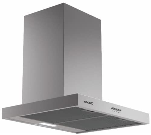 Cata Campana Extractora de Cocina S Plus 7010 X con 3 Niveles de Extracción Panel de Control Mecánico Motor M3R Extra Silencioso Iluminación LED Consumo Máximo 270W Tira LED Ancho 70 cm Color Inox