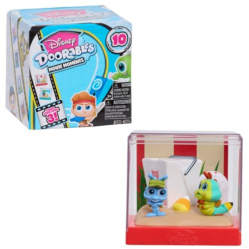 Disney Doorables Just Play Movie Moments Series 3 Figures, 2 Exclusive 1.5-inch Collectible Figurines, Kids Toys for Ages 5 Up by