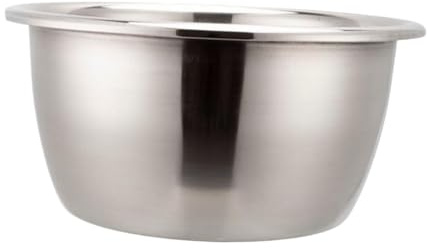perfk Lavabo de Acero Inoxidable, Lavabo, Multiusos, para Lavar, Espesar, utensilio de Cocina, Cuenco, Plato, para Frutas, Granos y Frijoles, 32CM