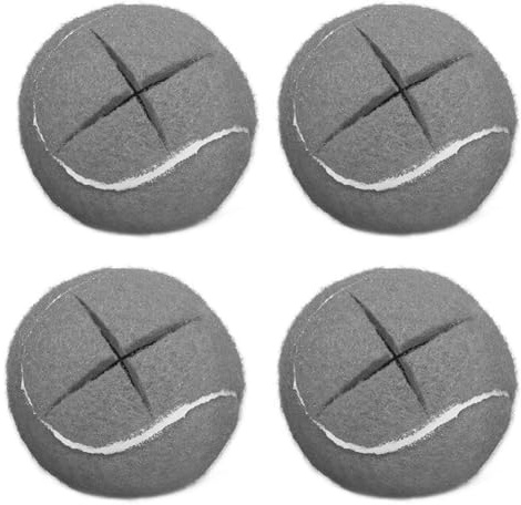 Krytavo 4 balles de tennis pour déambulateurs pour pieds de meubles et protection du sol