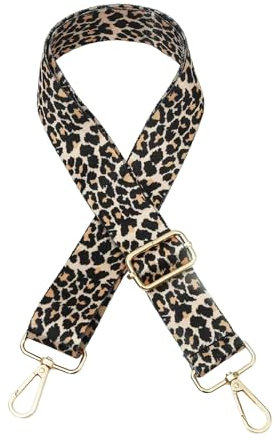 FDHBDF Taschengurt Leopardenmuster 3.8cm Breit Taschengurte zum Wechseln Taschenband Schulterriemen Schultergurt für Taschen Trageriemen Taschenriemen Handtaschen Gurt