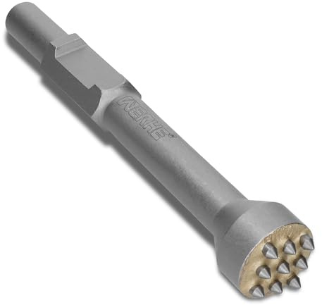 WERHE krysshammare HEX30, 9 tänder, 270 mm, för betong och sten | hårdmetalltänder, härdat stål, kompatibel med Bosch, Makita, Einhell, verktygsfritt byte, grov ytstruktur, cirkel 45 mm