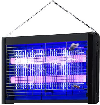 Lampe Anti Moustique, 20W 2800V Tue Mouche Electrique, UV Lampe Anti Moustique Interieur, Portée Efficace de 20 à 100 Mètres Carrés, Convient pour la Chambre, La Cour et Le Balcon