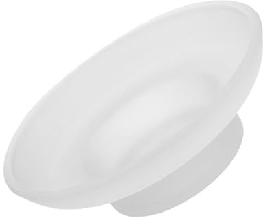 DECORNIJIA Jabonera De Vidrio Transparente Redonda con Base Antideslizante para BañO Cocina Lavabo Soporte para Pastilla De JabóN FáCil De Limpiar