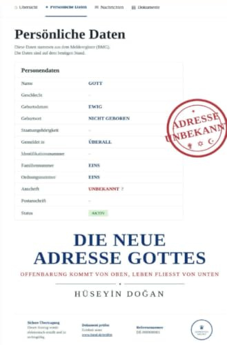 Die Neue Adresse Gottes: Offenbarung steigt von oben herab, Leben fließt von unten herauf