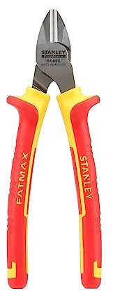 Stanley 0-84-009 Maxsteel VDE Side Cut Plier, Red/Yellow, 160 mm