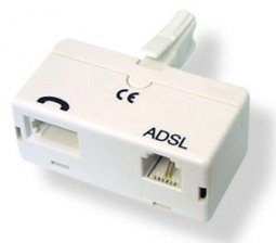 ADSL Plug-in BT & RJ11 Phone /Modem / Router Filter Splitter Adapter