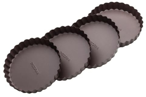 PEDRINI Stampo per Crostata 12 cm 4Pz Dolci Bianco