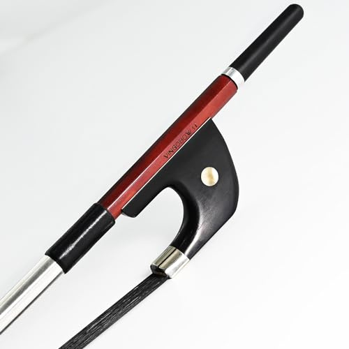 VINGOBOW Arco Contrabajo Vertical Madera de Brasil Modelo Alemán 1/4 Tamaño 70cm