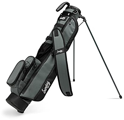 Sunday Golf Loma Bag - Bolsa de Golf Liviana con Correa y Soporte - Bolsa de Golf Pitch n Putt fácil de Transportar - Par 3 y Campos ejecutivos, 31 Pulgadas de Alto (Verde Medianoche)
