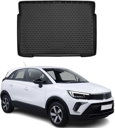 OMAC Kofferraummatte Kofferraumwanne kompatibel mit Opel Crossland X 2017-2021 Untere Gummi TPE