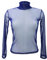Miss Rouge T-Shirt, Top aus Voile, Netzstoff, transparent, Stehkragen, marine, One size
