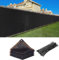 Privacy Screen Fence, 2m x 15m Black Fence Covering Privacy Screen Outdoor,Fencing Mesh Shade Cover for Patio Privacy Wall,Garden Wall Yard Backyard,Railing,Cable Zip Ties Included (6.5 x 50 ft)