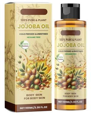 XZincer Huile de Jojoba Soin du Corps Hydratant pour la Peau Lignes Lumineuses Nourrissantes 100ML Compatible with Machine (Khaki, 3.8 12cm) pour Adultes Unisex